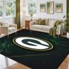 Green Bay Packers Design Kristall Sammet Matta Mjuk Dekorativ Matta för Sovrum Entré