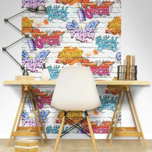 Muriva Street Style Graffiti Wallpaper