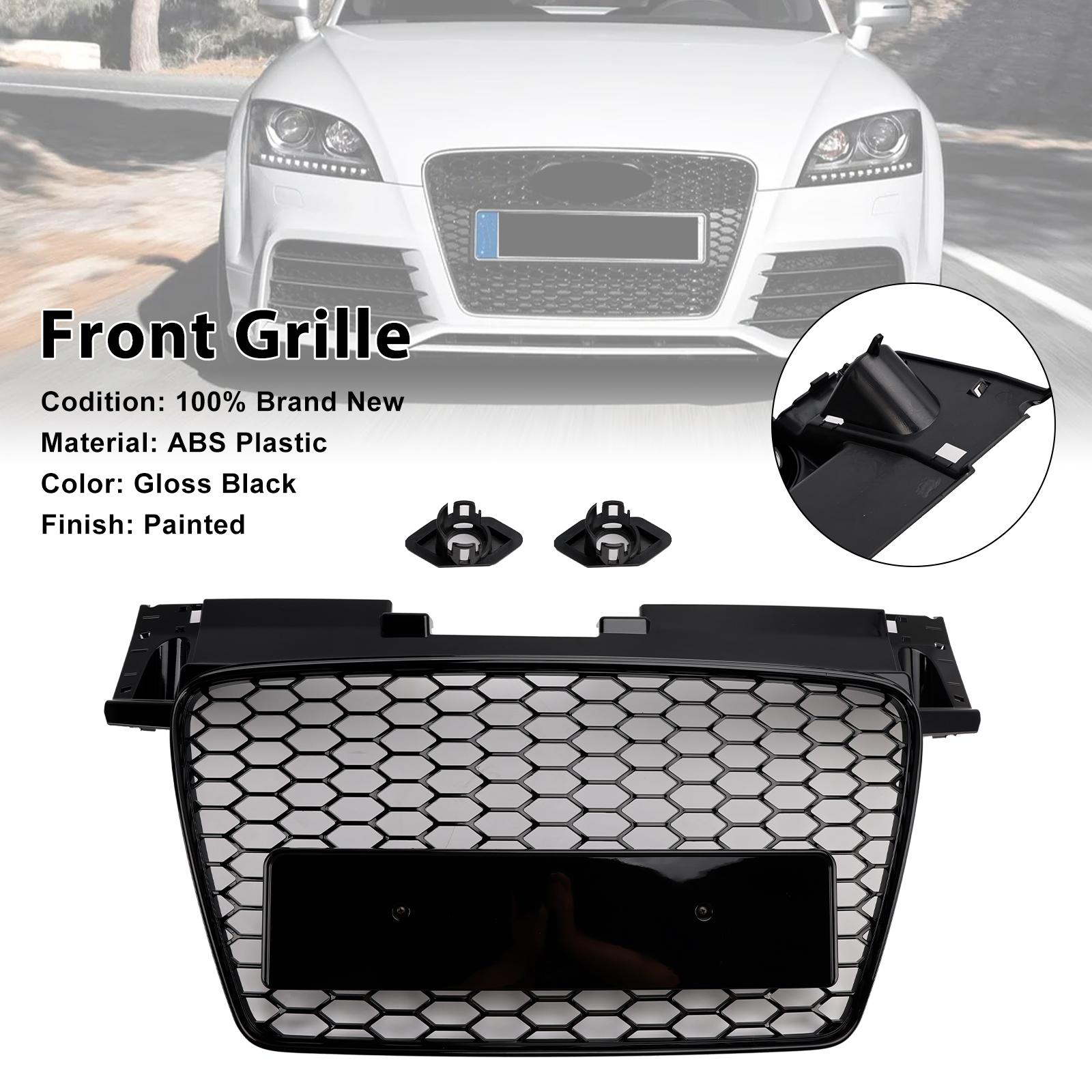 

RS Style Front Honeycomb Grill Grille Fit TT TTS 2006-2014 Gloss Black