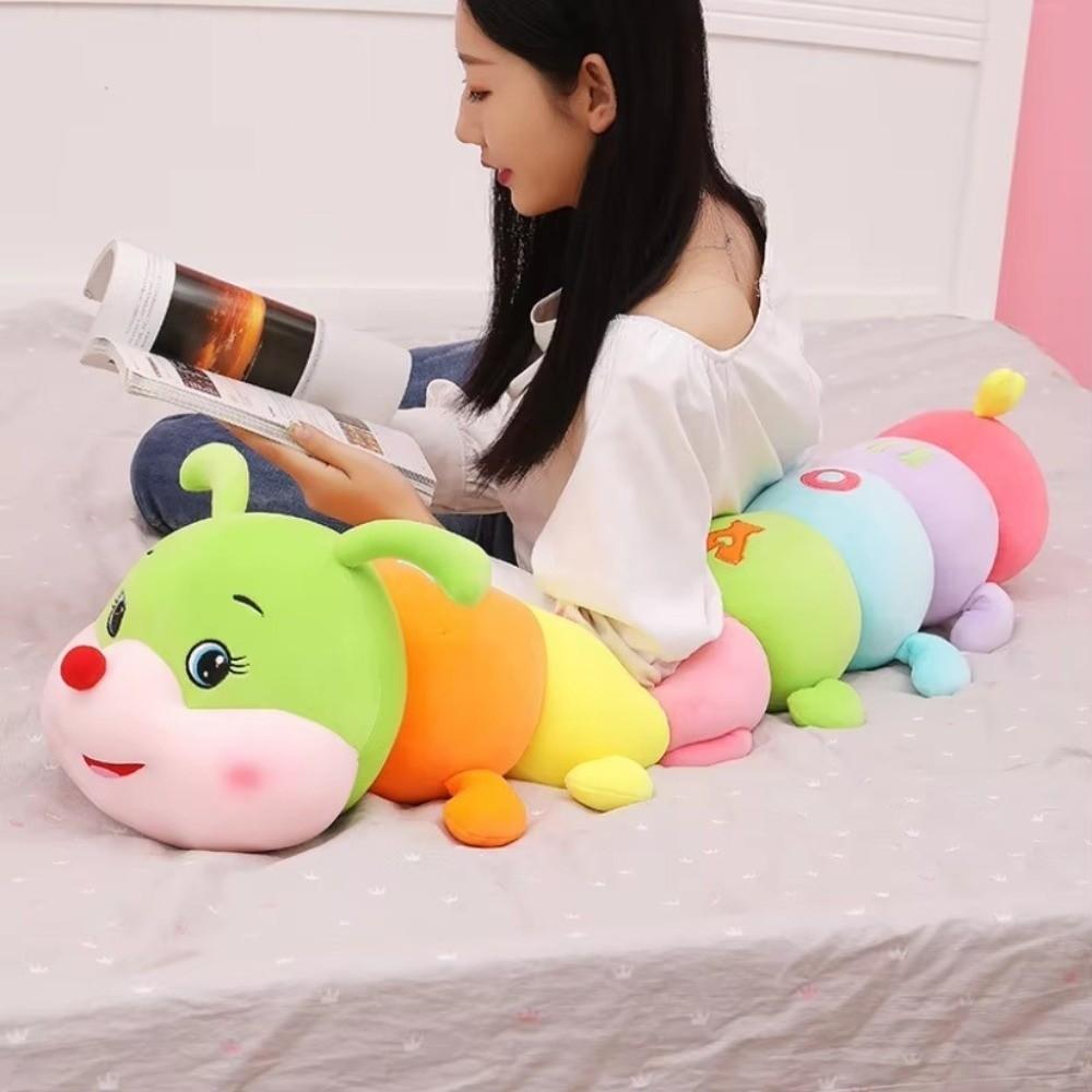Accompany Doll Stuffed Insect Doll Soft Long Pillow Cushion Plush Caterpillar Toy Bedroom Use