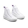 Converse Chuck Taylor All Star Move Platform GS White Pixel Purple Kids Sneakers A03667C