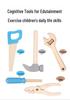 Children's Wooden Tool Table for Early Education and Play