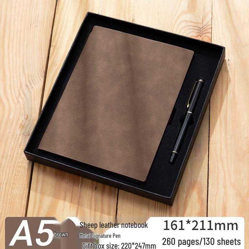 Thickened Sheepskin Business Notebook