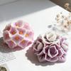 Blommor Boll Aromaljus Silikonform Hemgjord Chokladgodis Bakform DIY Blommig Form Tvåltillverkningsmaterial