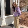 Sleeve O Neck Long Women Loose Pullovers Female Tops Solid Color Sweatshirts