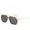 Retro Double Beam Square Glasses Men Outdoor Uv400 Sunblock For Driving And Sports
