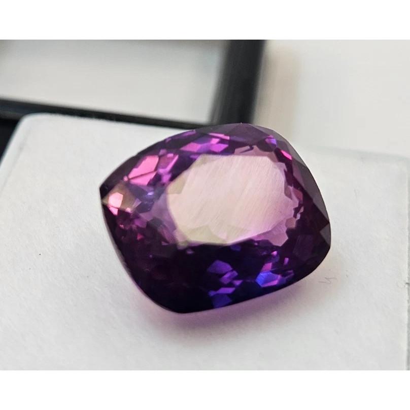 Fabulous Sapphire Purple Pink Cushion Cut 10 Ct Certified Loose Gemstone