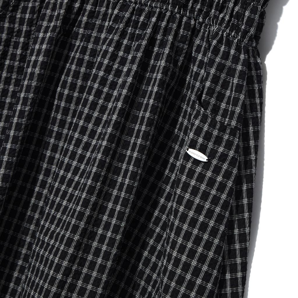 Intercrew Women'S Bustier Check Dress Black Ita2Ol52Abk