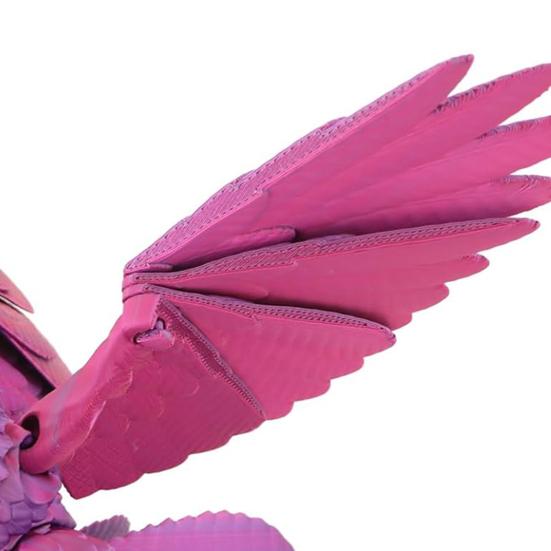 3D Printed Eagle Figurine Movable Joints Eagle Figure Model Toy Articulated Bird Figurine Home Office Bookshelf Desktop Decoration Ornament