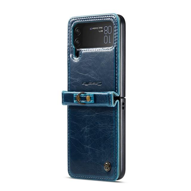 Business Leder Handyband Hülle für Samsung Galaxy Z Flip 4 5g Zflip4 Flip4 Stoßfeste Matte Hüllen für Samsung Flip4