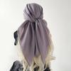 Solid Color Silk Scarves Thin Soft Fabric Bandana Scarf Elegant Square Scarves  Head Covering