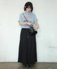 RONRON Vintage Grape Over Fit T Shirt Soft Blue
