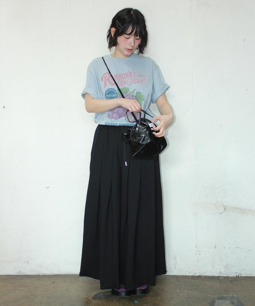 RONRON Vintage Grape Over Fit T Shirt Soft Blue