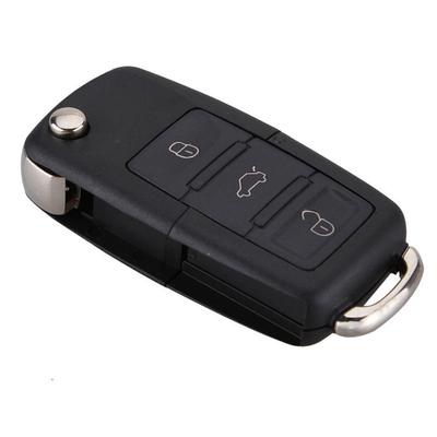 Coque de boîtier porte-clé télécommande pliable à 3 boutons, pour Bora Passat Golf Polo Jetta
