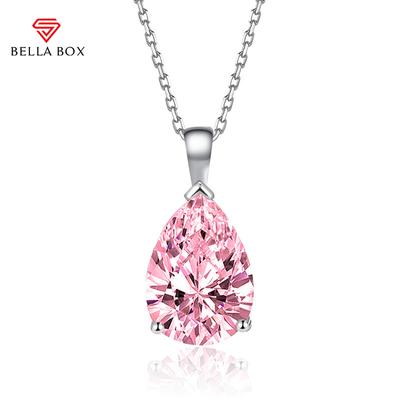 Water Drop Pear Shape Pendant Necklace Multiple Colour Fashion Wedding Engagement Jewelry