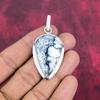 Dendrit Opal 925 Sterling Silber Anhänger, handgemachter Edelstein Schmuck Anhänger Geschenk zum Geburtstag