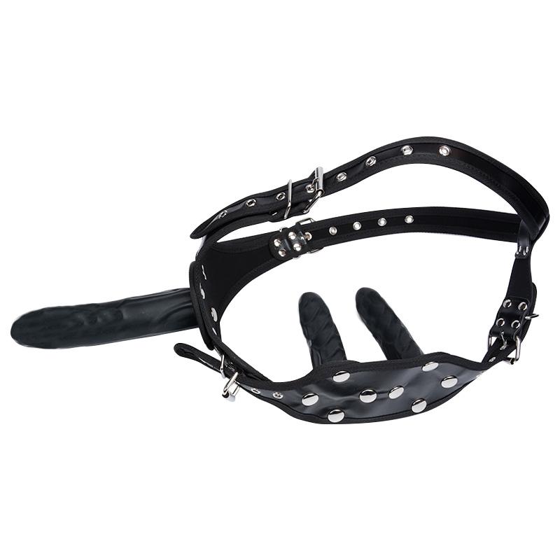 Erotic Big Long Strap on Dildo for Women Huge Silicone Triple Strapons Dildo Anal Plug with Panty Lesbian Sex Toys No Vibration