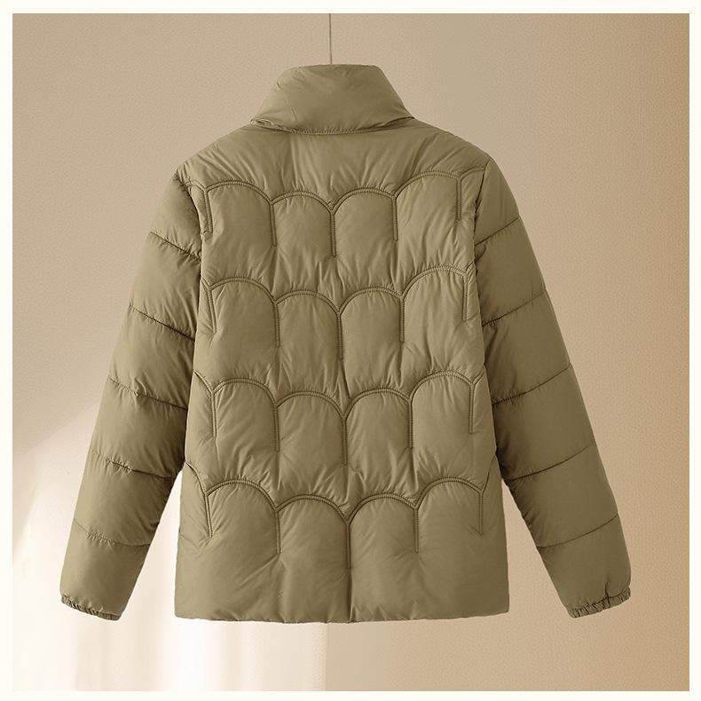 Korean Style Lightweight Down Jacket for Middle-aged Women