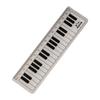 Supplies Scale Ruler Plastic Measuring Ruler Straight Rulers Piano Rule Black White Musical Notes