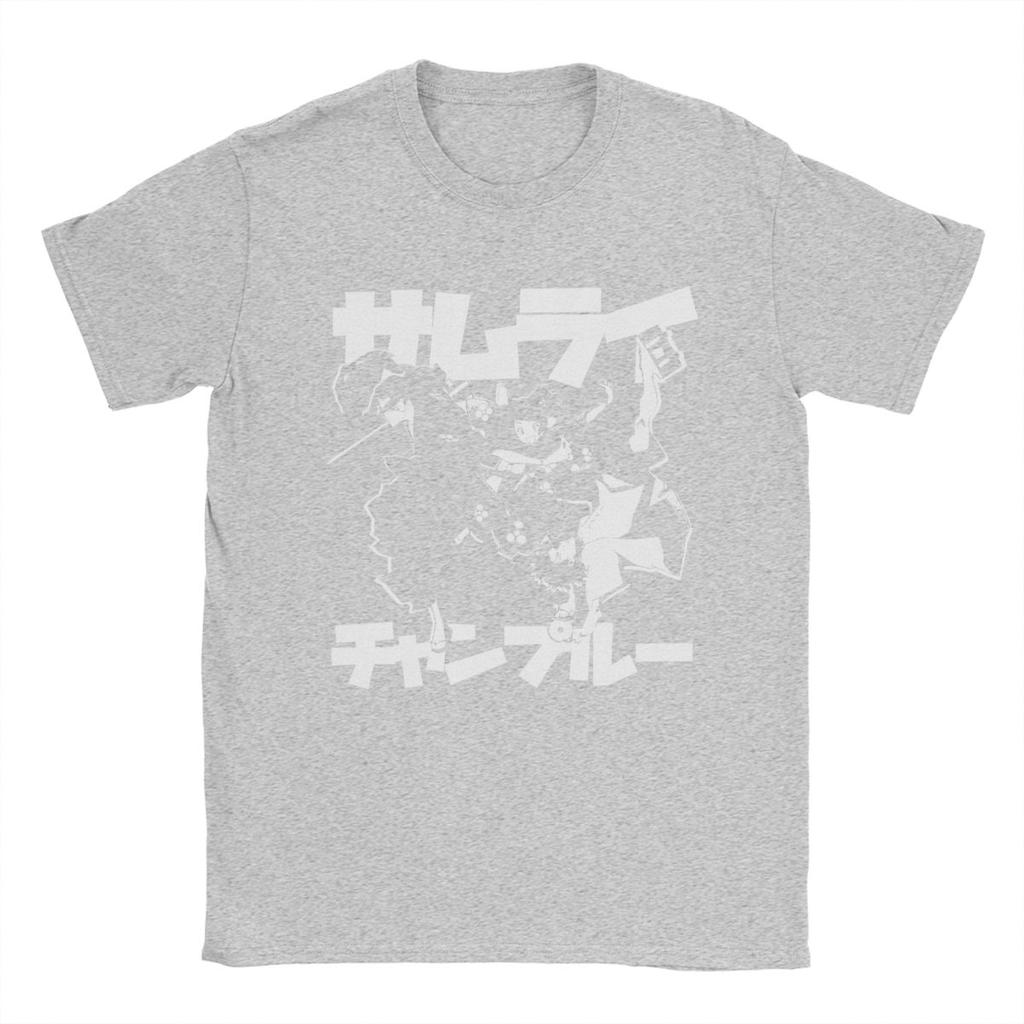 Samurai Champloo Men's T Shirts Creative Tee Shirt Short Sleeve Crew Neck T-Shirt 100% Cotton 4XL 5XL Tops