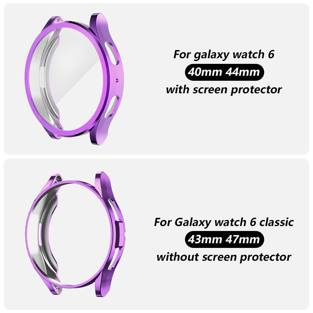 Case for Samsung Galaxy Watch 4 5 6 7 40mm 44mm Protector Soft Cover Silicone TPU Bumper Screen Protection Full Accessories