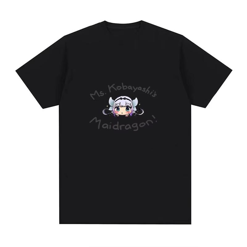 Miss Kobayashi Dragon Maid Kawaii Maidservant Tohru Funny Anime T Shirt Unisex Wounisex Cotton Casual T Shirts Short Sleeve Summer