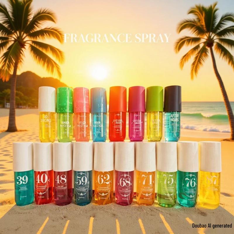 Alcohol-Free 90ML Women's Body & Hair Fragrance Mist - Long-Lasting Scent