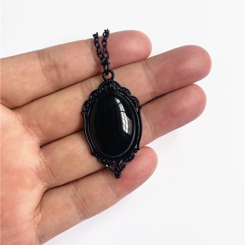 Fashion Quartz Crystal Pendant Necklace With Alloy Cross Chain For Men Women