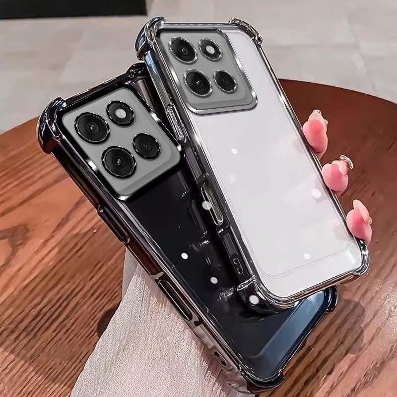 Custodia Lussuosa Placcata con Bordo Lucido per Motorola Signature Moto Edge 70 Ultra 60 Fusion 50 Pro G87 G77 G67 G86Power G66J/Y G56 Cover