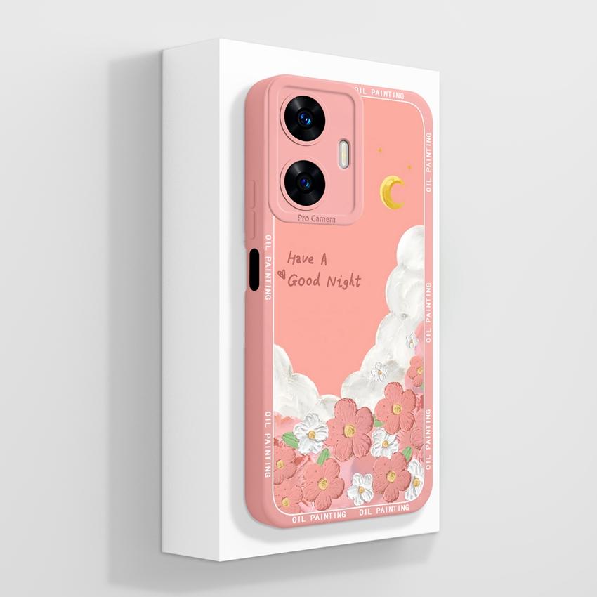 Beautiful Love Heart Phone Covers For Realme C55 C35 C25 C20 C15 C11 C21Y C25Y Soft Liquid Silicone Bumper Anti Drop Protection Case For Realme Casing