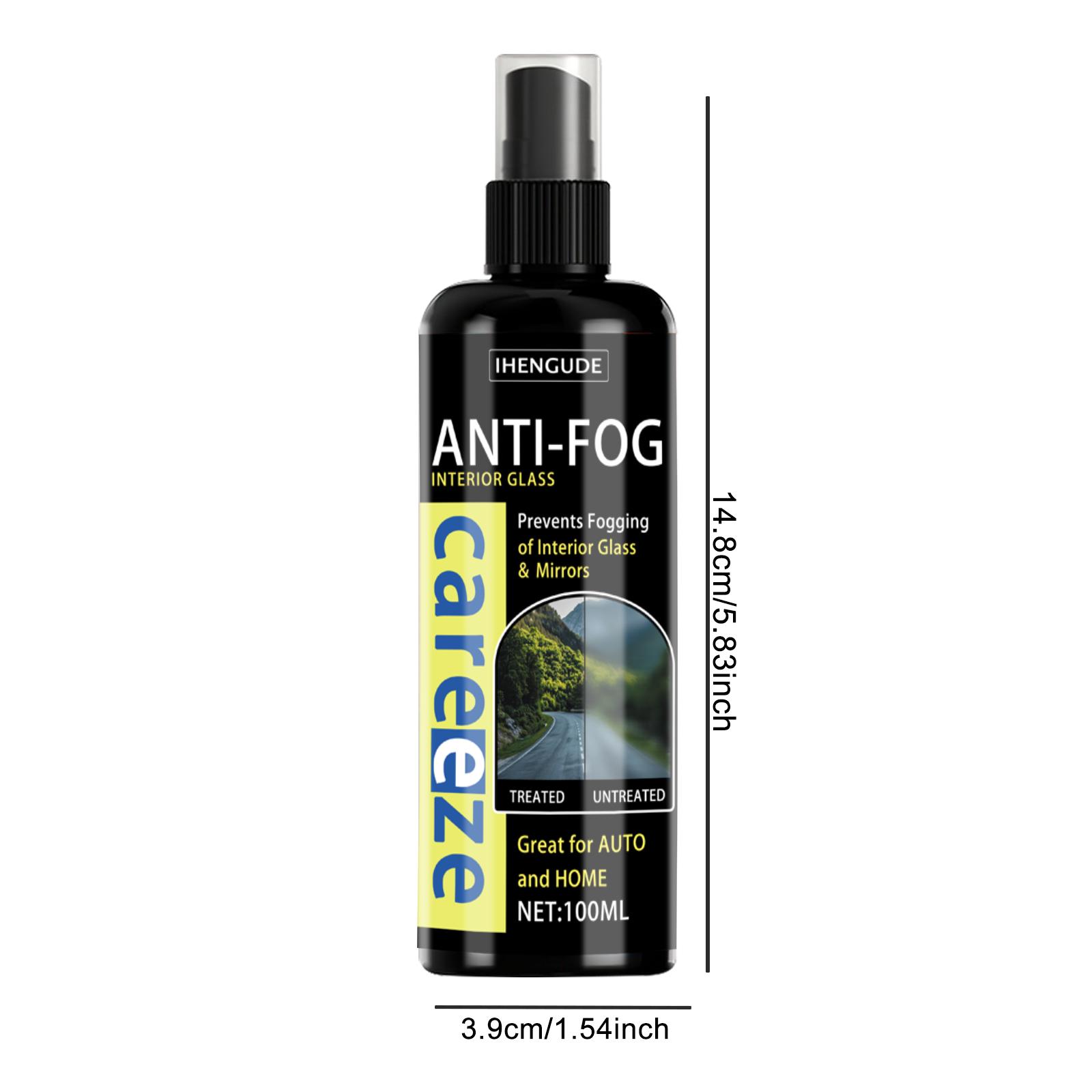 

Car Glass Anti-Fog Agent, Long-Lasting Anti-Fog Agent, Suitable for Car Glass and Helmets, Easily Removes Fog from Wind Ounces/100 Milliliters