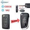 Modified For Citroen C2 C3 C4 C5 Berlingo For Peugeot 107 207 307 307S 308 407 607 Remote Flip Car Key Shell Case Cover