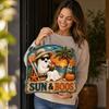 Beach Halloween Wooden Plaque