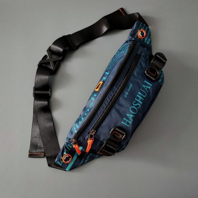 Borsa da petto estiva impermeabile da uomo Borsa sportiva da cintura Borsa da donna per cellulare Borsa a tracolla trendy per il tempo libero all'aperto Borsa mimetica