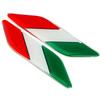 2Pcs Metal Italian National Flag Side Fender Emblem Badge Decals Car Sticker Accessories For Fiat Alfa Romeo 159 147 156 Abarth