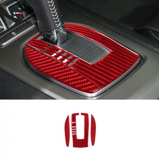 Carbon Fiber Car Automatic Gear Shift Bottom Cover For Chevrolet Camaro 10-15