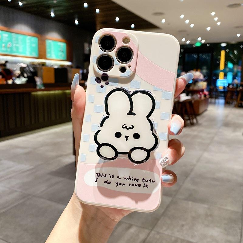 Cute Mary Cat Applies To Samsung S23 Mobile Phone Case A24 A34 Soft Cute Rabbit A04E Cartoon A53 Bracket