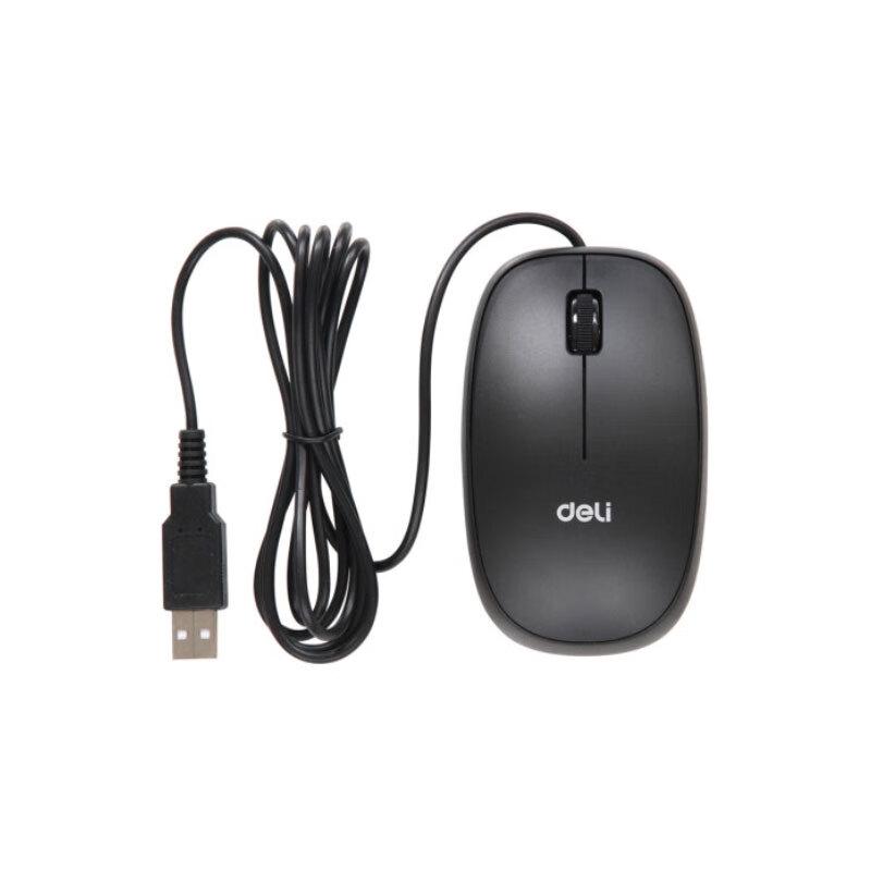 Deli 3715 USB Wired Optical Office Mouse