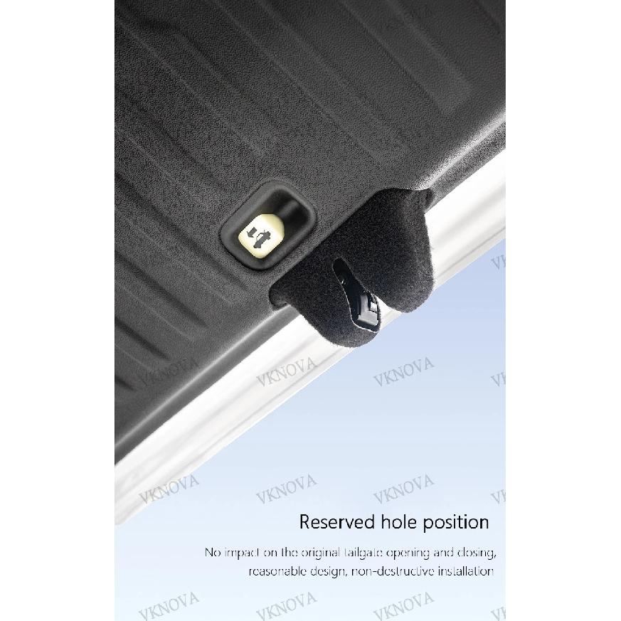 For Tesla Model YL 2025 2026 All-inclusive Rear Trunk Door Anti-dirt Mat TPE Trunk Tailgate Protection Pad Car Accessories
