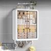 3Tier Wall Mounted Bathroom Shelf, Waterproof Storage Cabinet, NoDrill White 1Pack 3Layers