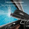 1pc Multifunction Mini Hammer with Spring Window Breaker and Keychain for Car, Cut Seat Belt, Portable