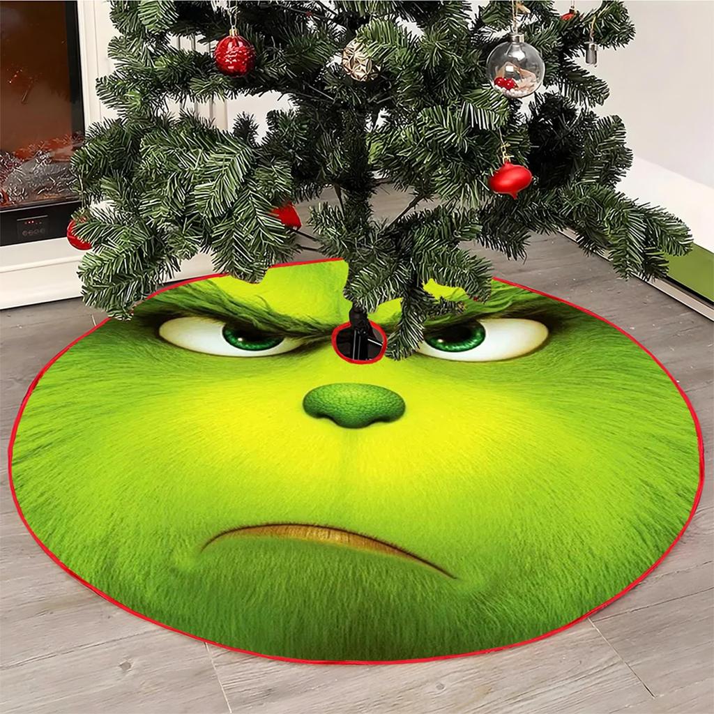 Christmas Tree Skirt Decoration For Home Xmas Tree Decorations Skirt Ornament Festive Holiday Party Decorations Indoor Outdoor