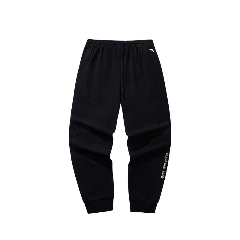Anta Knitted Sweatpants Men's Basic Black 172531307-3