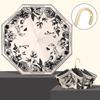 OIMG Retro Floral UV Protection Folding Umbrella