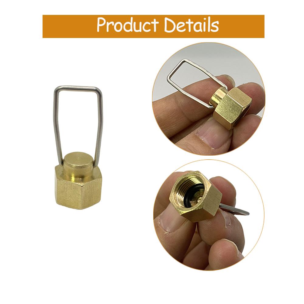 Outdoor Camping Stove Cap Gas Accessories Flat Gas Tank Anti-leak Plug Liquefied Gas Connection-Line Blocking Cap Gas Tank Cap