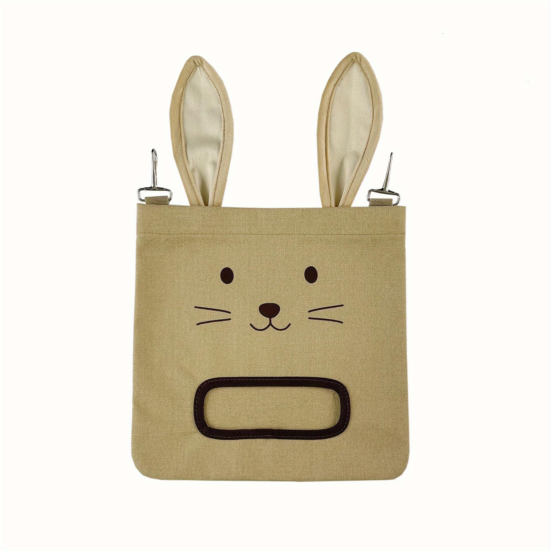 

1pc Rabbit Grass Feeding Bag Hanging Hay Rack Feeding Bag Guinea Pig Chinchilla Large Capacity Anti-stealing Hay Rack Suitable