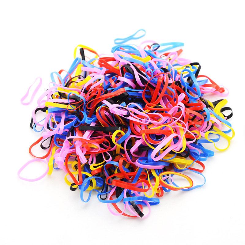 Hair Ring Rubber Ropes Hair Accessories Disposable Elastic Hair Bands Ponytail Holder Rubber Band Scrunchies
