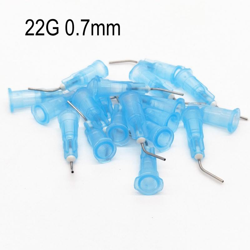 Dental Bewässerung Gebogene Nadelspitzen Dental Komposit Spülen Ellenbogen Schwarz 20 G/22G/25G Dental Einweg Materialien