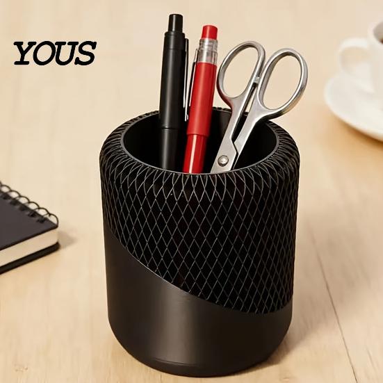 Stationery Holder Pen for Desk, 3D Printed Minimalist Pencil Stationary Brush Storage Cup, Desktop Makeup Office Vanity
