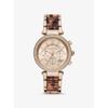Oversized Parker Rose Gold-Tone Acetate Watch MK6832